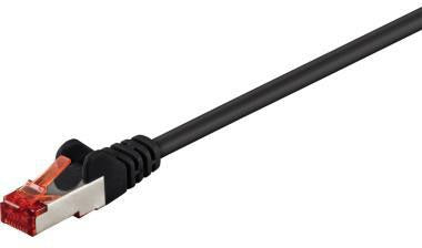 Goobay Netzwerkkabel CAT 6 S/FTP 10m schwarz – RJ45 Patchkabel mit PIMF-Schirmung