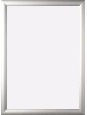 Bi-office Snap Wandprospekthalter A4 Klapprahmen silber Aluminium eloxiert