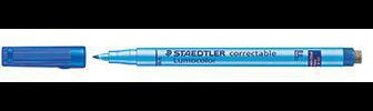 STAEDTLER Lumocolor correctable 305 Folienstift blau 0,6 mm – trocken korrigierbar