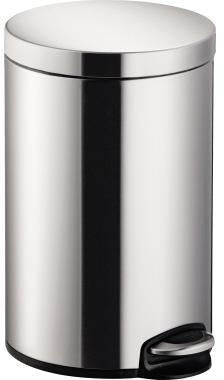 helit Tretabfalleimer the silent Classic 12 l Edelstahl mit Anti-Fingerprint