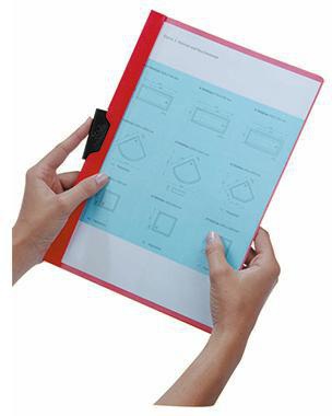 DURABLE Klemmmappe DURACLIP 60 DIN A4 Hartfolie weiß – für 60 Blatt
