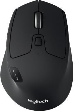 Logitech M720 Triathlon kabellose Bluetooth Maus für 3 Geräte, schwarz