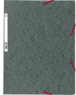 Exacompta Eckspanner Nature Future 55511E DIN A4 400g Karton grau mit Gummizugverschluss