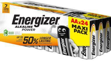 Energizer Alkaline Power AA Mignon LR6 Batterien 1,5 V – 24 Stück pro Packung