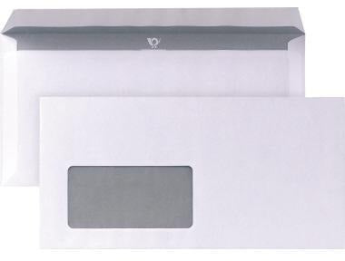 POSTHORN Briefumschlag DIN lang 220 x 110 mm mit Fenster, 80 g/m², Haftklebung