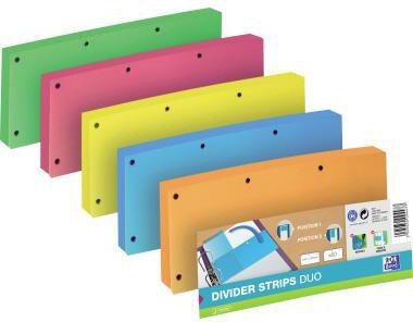 OXFORD Trennstreifen DUO 400013889, 160g Karton, blau, 60 St./Pack.