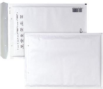 AIRPRO Luftpolstertasche W/17 225x340 mm weiß 100 Stück mit Haftklebung und Lochung für Klammer