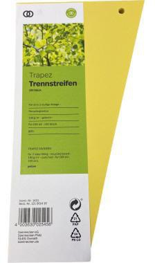 Soennecken Trennstreifen Trapez oeco 24 x 6,5-12,5 cm grün 100 Stück