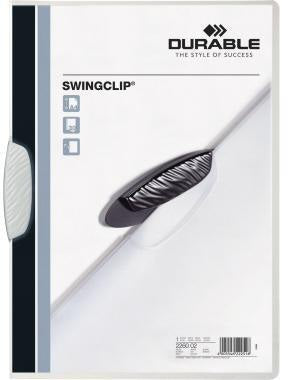 DURABLE Klemmmappe SWINGCLIP 226001 DIN A4 transparent mit schwenkbarer Klemme