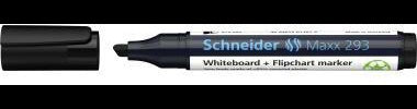Schneider Boardmarker Maxx 293 – Keilspitze 2-5 mm, schwarz, nachfüllbar, Made in Germany