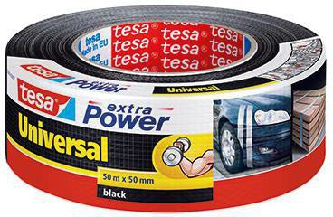 tesa Gewebeband extra Power Universal 50mmx50m weiß – reißfest, wasserfest, UV-beständig