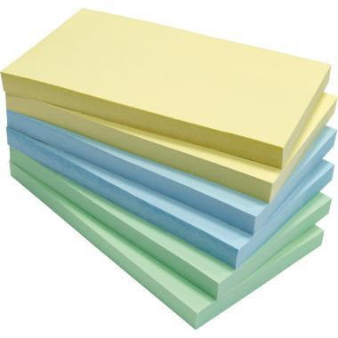 Soennecken Haftnotiz oeco Recycling 75x75 mm, 6 Blöcke à 100 Blatt, farbig sortiert