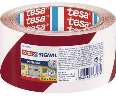 tesa Signalklebeband Premium 50 mm x 66 m gelb/schwarz – Warnband für Markierung und Sicherheit