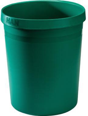 HAN Papierkorb GRIP KARMA 18 Liter Kunststoff öko-schwarz, Recycling, Blauer Engel