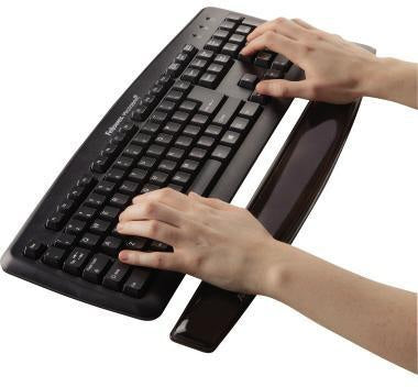 Fellowes Handgelenkauflage Crystal Gel – Transparente Gel-Stütze, rutschfest, 47,15 cm