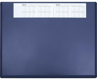 Soennecken Schreibunterlage 3654 63x50cm Vollsicht grau – Rutschfeste Kunststoff-Unterlage mit Folienauflage und Kalender