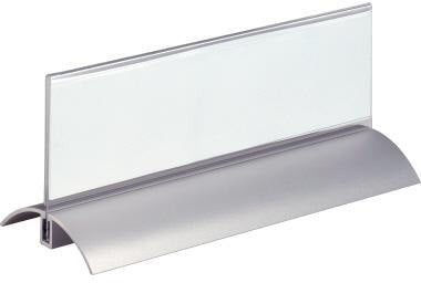 DURABLE Tischnamensschild Desk Presenter De Luxe 61x210 mm, 2 Stück, T-Form, transparent