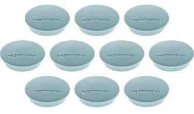magnetoplan Magnet Discofix Junior 34 mm weiß 10 Stück – Hohe Haftkraft für Whiteboards & Präsentationstafeln