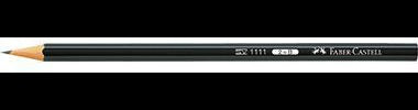 Faber-Castell Bleistift 1111 Sechskant HB schwarz – bruchgeschützt & CO²-neutral