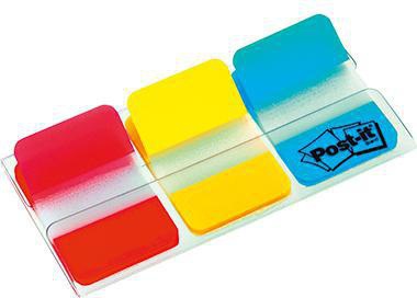 Post-it Haftstreifen Index Strong 686-RYB, 22 Blatt, sortiert, 3 St./Pack