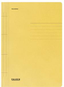 Falken Schnellhefter 80000201 A4 250g/m² Manila-RC-Karton blau mit Organisationsaufdruck