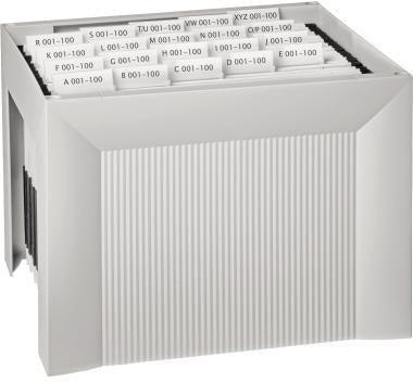 HAN Hängebox KARAT 1905-11 DIN A4 für 35 Hängemappen lichtgrau – Stapelbar & Stabil