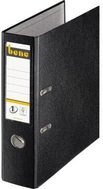 BENE Ordner 291400 blau DIN A4 80 mm PP FSC – Klassischer Standardordner