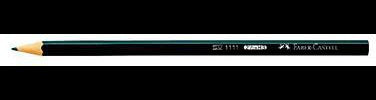 Faber-Castell Bleistift 1111 Sechskant HB schwarz – bruchgeschützt & CO²-neutral