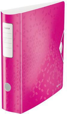 LEITZ Ordner Active WOW DIN A4 82 mm Polypropylen pink – 180° Präzisionshebelmechanik