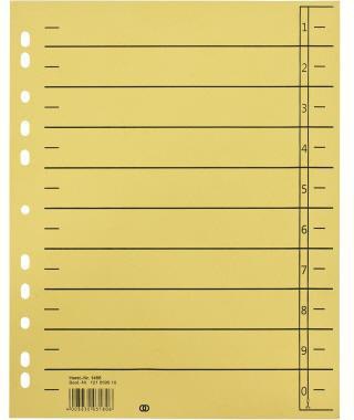Soennecken Trennblatt oeco A4 230g Recyclingkarton blau 100 Stück mit 10 Taben