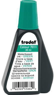 Trodat Stempelfarbe Colour 7011 – 28 ml Nachtränkfarbe in Blau, dokumentenecht