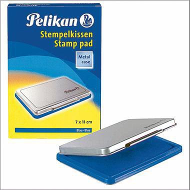 Pelikan Stempelkissen 3 für Gummistempel & Polymerstempel, 70 x 50 mm, schwarz, Metallgehäuse