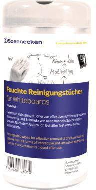 Soennecken Reinigungstuch 4829 für Whiteboards, 100 Stück, nachfüllbar, antistatisch