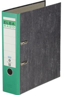 ELBA Ordner rado klassik DIN A4 80 mm Pappe gelb mit Präzisionsmechanik