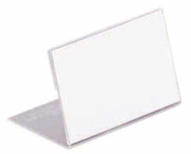DURABLE Tischnamensschild 805419, 150x61 mm, Acryl, transparent, 10 Stück pro Packung