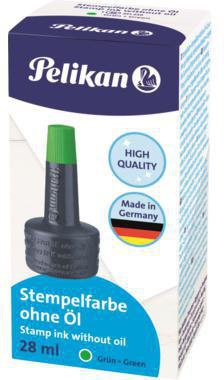 Pelikan Stempelfarbe 4K für Gummistempel & Polymerstempel, 28 ml, schwarz, ohne Öl