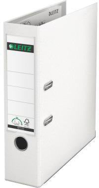 LEITZ Ordner 1010 DIN A4 80 mm Polypropylen weiß – 180°-Präzisionshebelmechanik