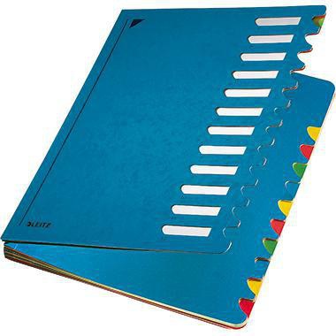LEITZ Ordnungsmappe Deskorganizer Color 59120095 – 12 Fächer, schwarz, DIN A4