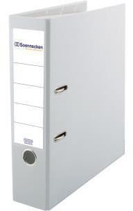 Soennecken Ordner 3333 DIN A4 80mm PP weiß – mit Register-Deckblatt und auswechselbarem Rückenschild