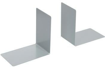 Westcott Buchstütze E-10244 – 2er-Pack, 9 x 14 x 14 cm, Metall pulverbeschichtet schwarz