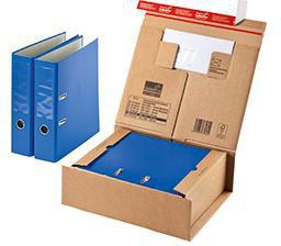 COLOMPAC Versandkarton POST-BOX CP067.07 – 46x16x31 cm, braun, Selbstklebeverschluss, FSC