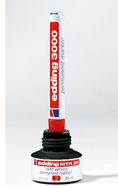 edding Nachfülltusche MTK 25 – 25 ml blaue Tinte für Permanentmarker