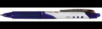 PILOT Tintenroller V-Ball RT 07 – 0,4 mm schwarz, Druckmechanik & gummiertem Griff