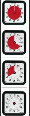 TIME TIMER Countdownuhr 58504 18 cm – Analoge Zeituhr mit Signalton für besseres Zeitmanagement