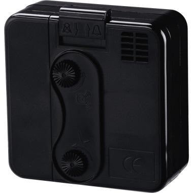 Hama Reisewecker A50 00186329 schwarz – Analogwecker mit Speed-Alarm und Leuchtzeigern