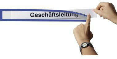 ULTRADEX Magnetrahmen Infotasche 31,2 x 6 cm rot, 5 Stück – Sichttasche mit magnetischer Haftung