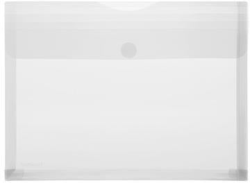 FolderSys Sammelhülle DIN A4 quer transparent 10 St./Pack. – Polypropylen, Klettverschluss, 30 mm Füllhöhe