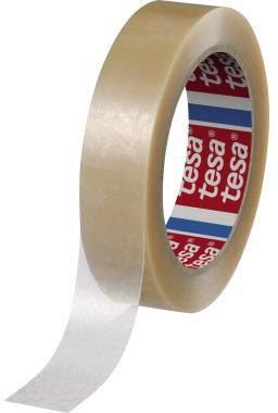 tesa Klebefilm 04104 66m x 12mm transparent – PVC Klebeband für Tischabroller