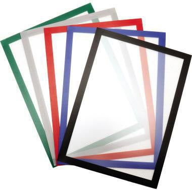 DJOIS Magnetschild Magneto Solo Pro A4 blau 10 Stück von Tarifold – Magnetrahmen für schnelles Einrahmen
