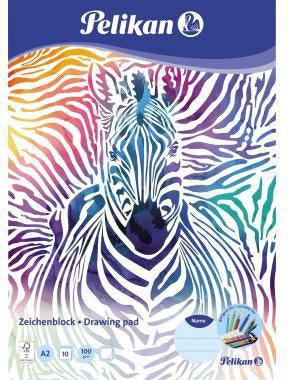 Pelikan Zeichenblock C2/10 DIN A2 100 g/m² chlorfrei 10 Blatt weiß
